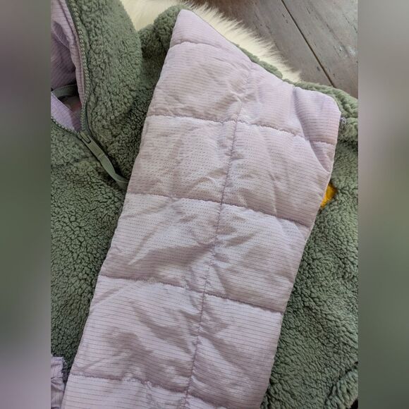 Free People Scenic Route Colorblock Pullover Sweatshirt Jacket Sherpa Teddy XS - Picture 8 of 12